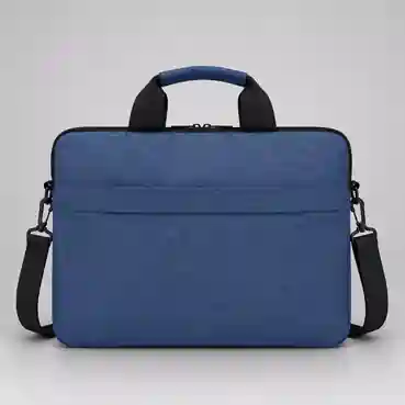 Customized Navy Blue Business Laptop Bag with Front Organizer Pocket